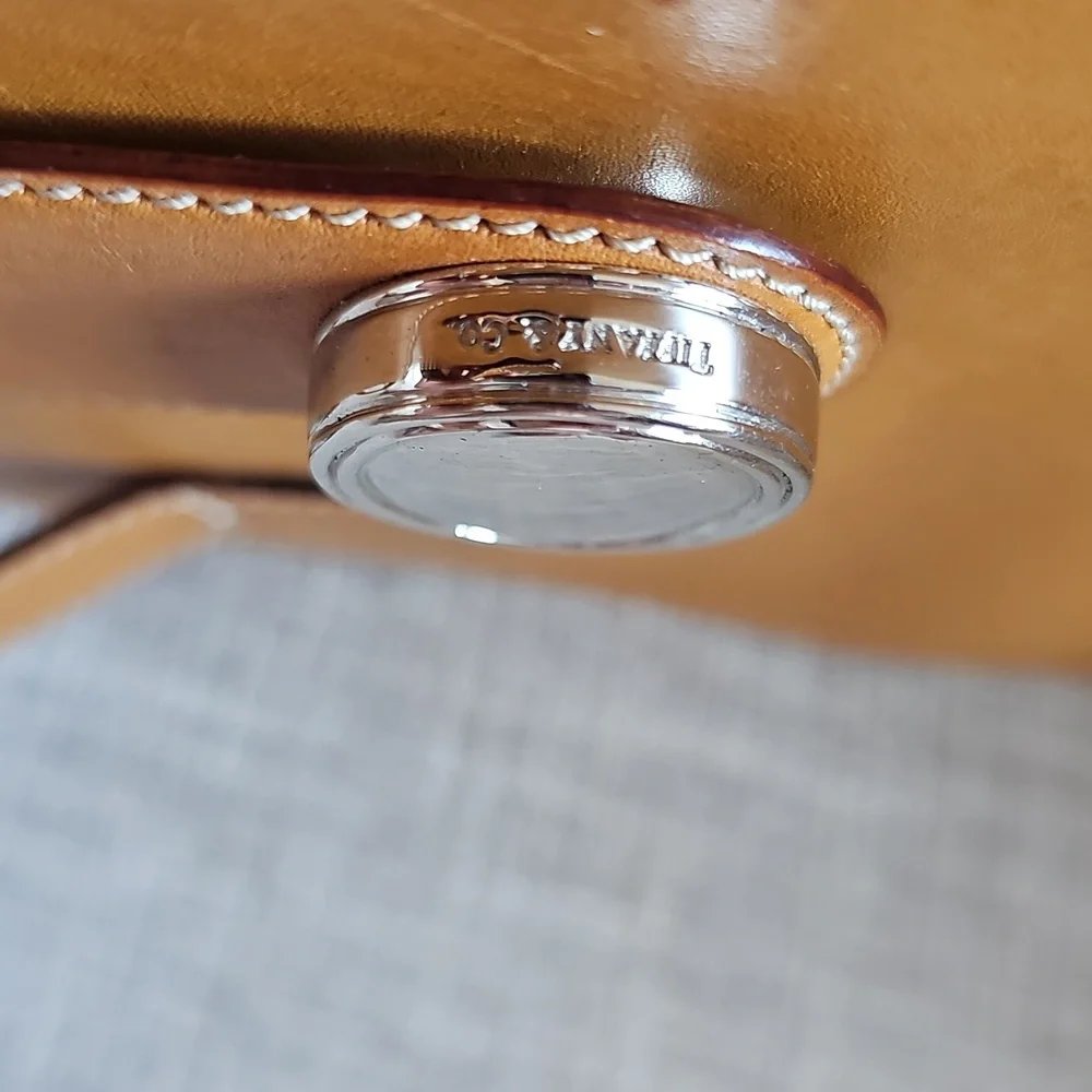 Tiffany & Co. Leather Shoulder Bag, Camel Brown - Picture 8 of 14